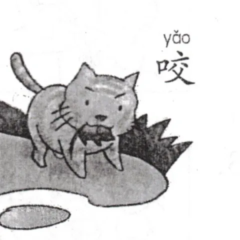 咬 yao