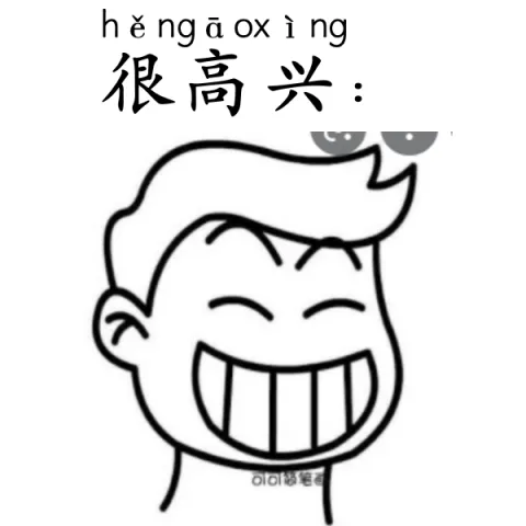 很高兴 hengaoxing