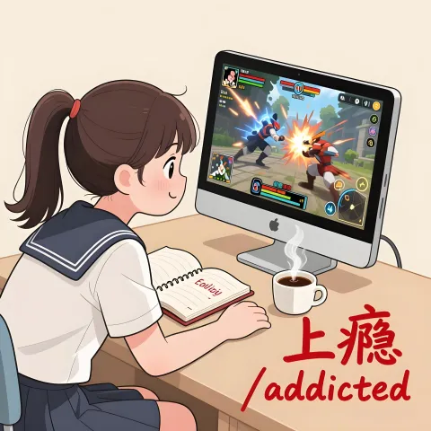 上瘾 shangyin