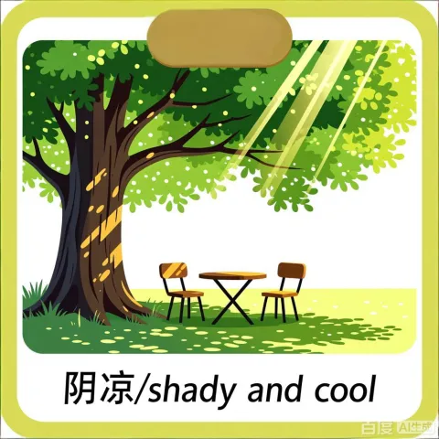 阴凉 yinliang
