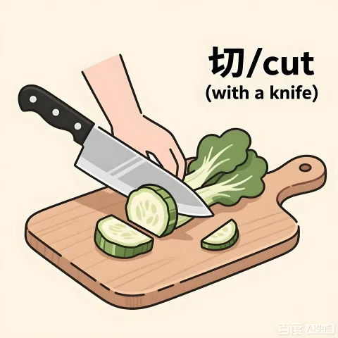 切 qie