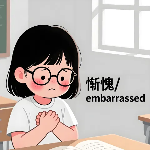 惭愧 cankui