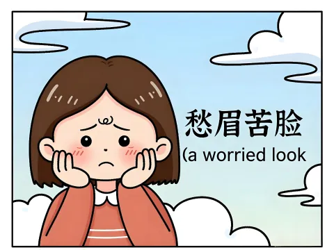 愁眉苦脸 choumeikulian
