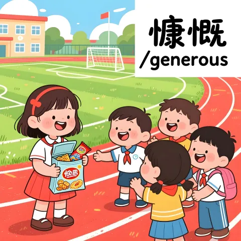 慷慨 kangkai