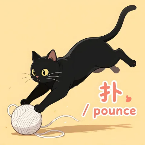 扑 pu