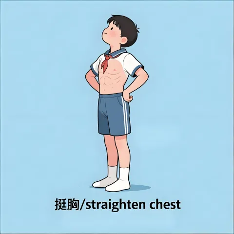 挺胸 tingxiong
