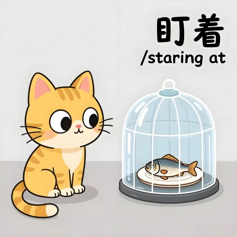 盯着 dingzhe