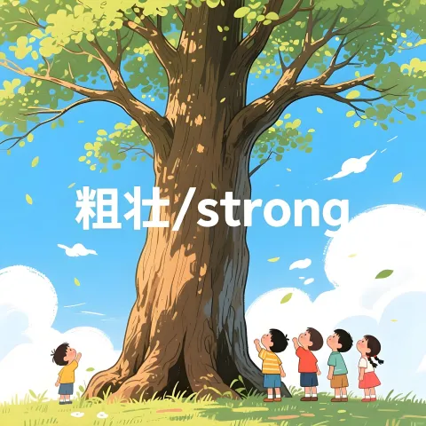 粗壮 cuzhuang