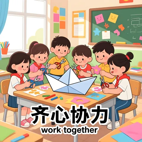 齐心协力 qixinxieli